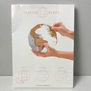 Scratch Globe Luckies‎ of London New Sealed Box Travel Tracking Map Novelty Gift